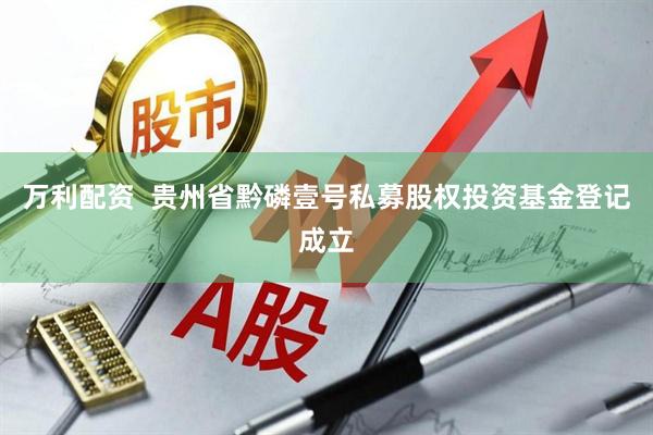 万利配资  贵州省黔磷壹号私募股权投资基金登记成立