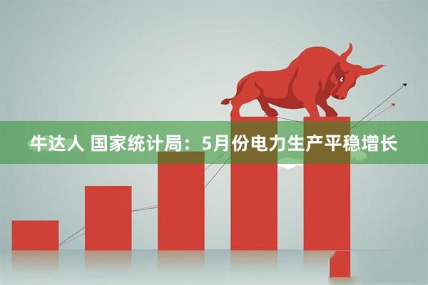 牛达人 国家统计局：5月份电力生产平稳增长