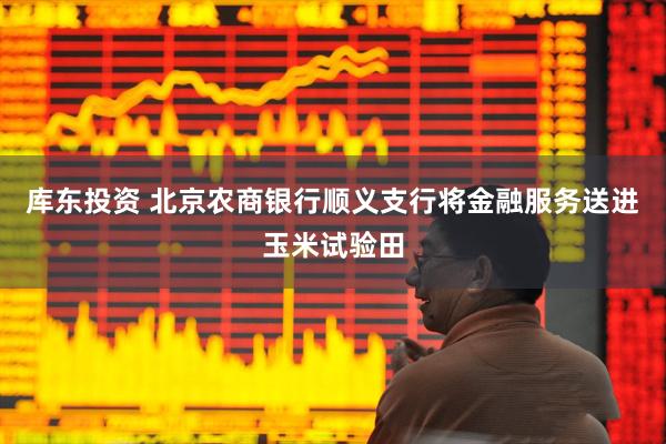 库东投资 北京农商银行顺义支行将金融服务送进玉米试验田